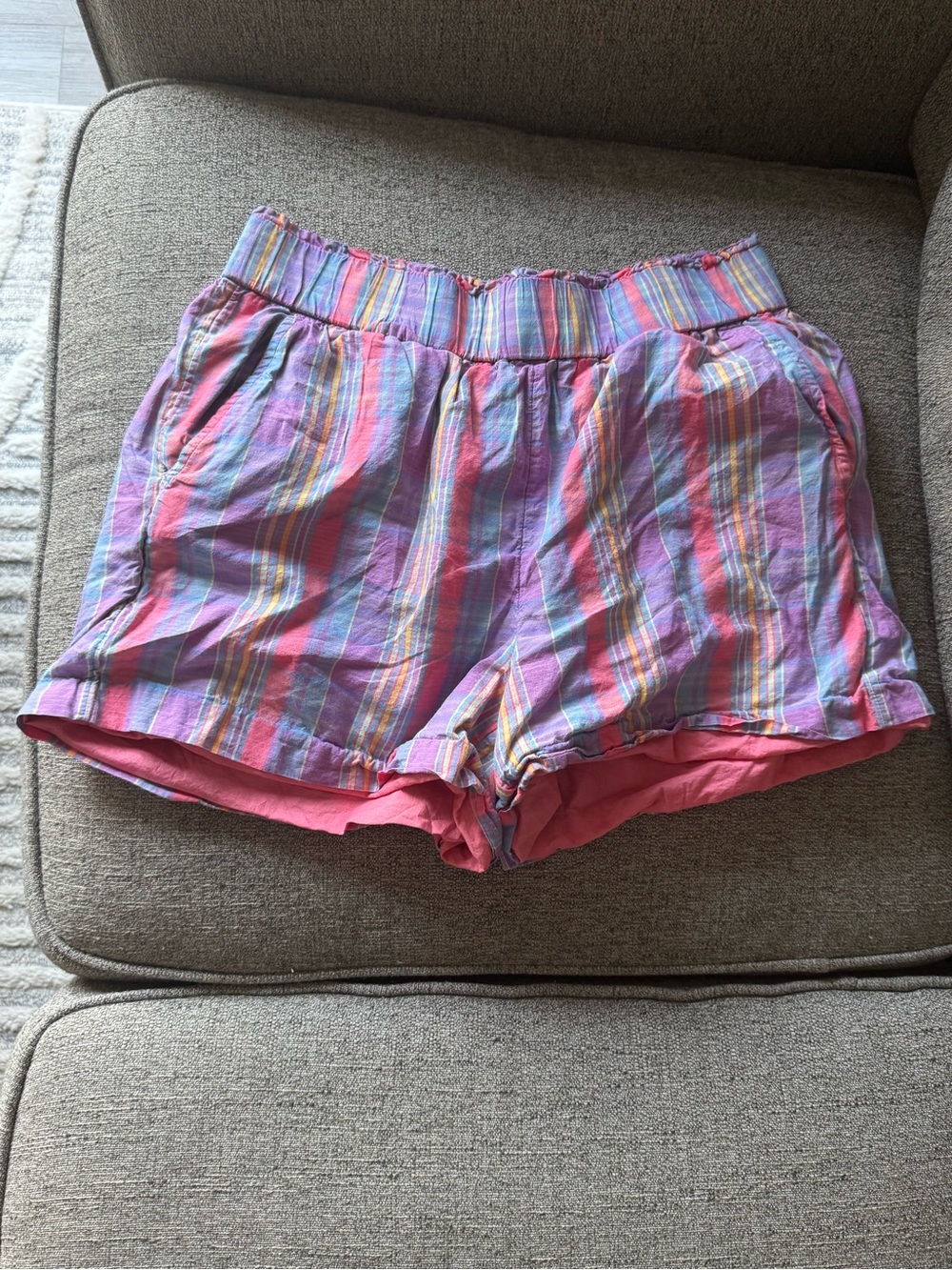 Women's J.Crew Sunset Plaid Shorts size medium